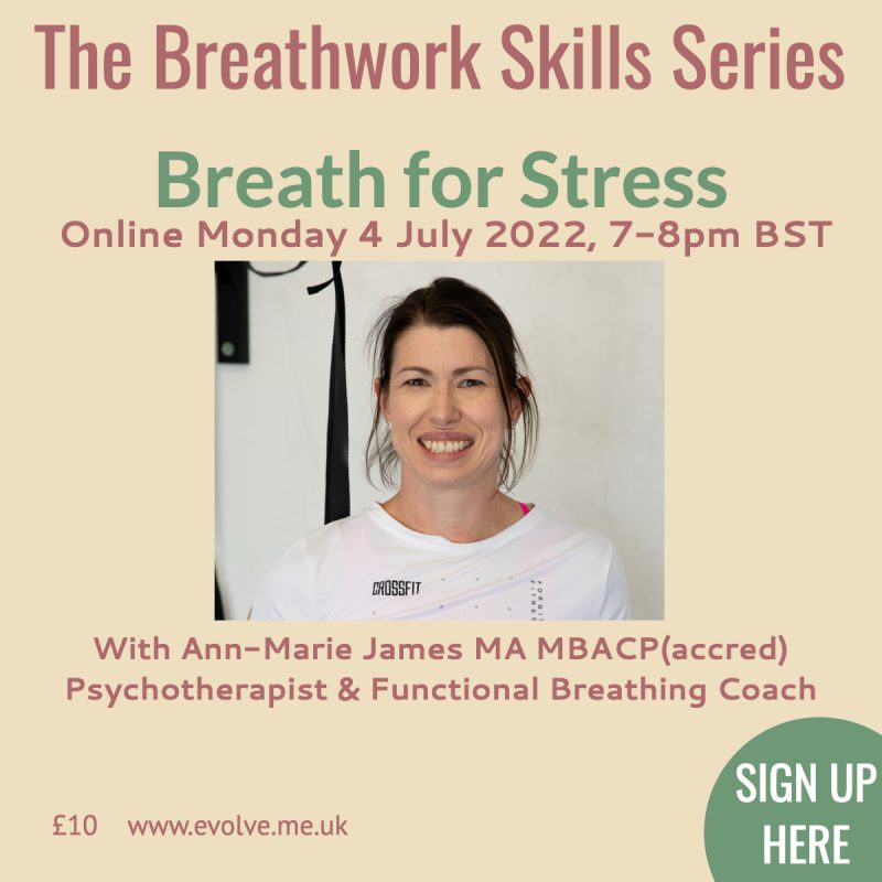 Advert for Breath for Stress Workshop