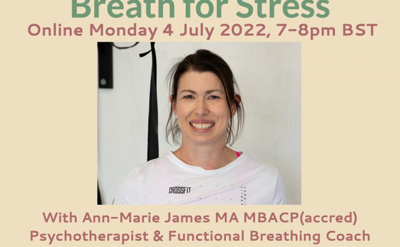 Advert for Breath for Stress Workshop