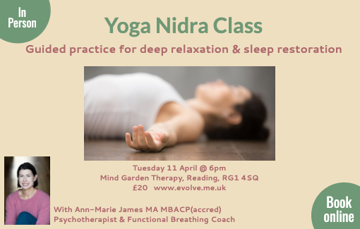 Yoga Nidra with Ann-Marie, Tuesday 11 April 2023
