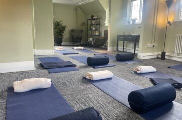 The Studio in Reading RG1 set up for yoga or meditation.
