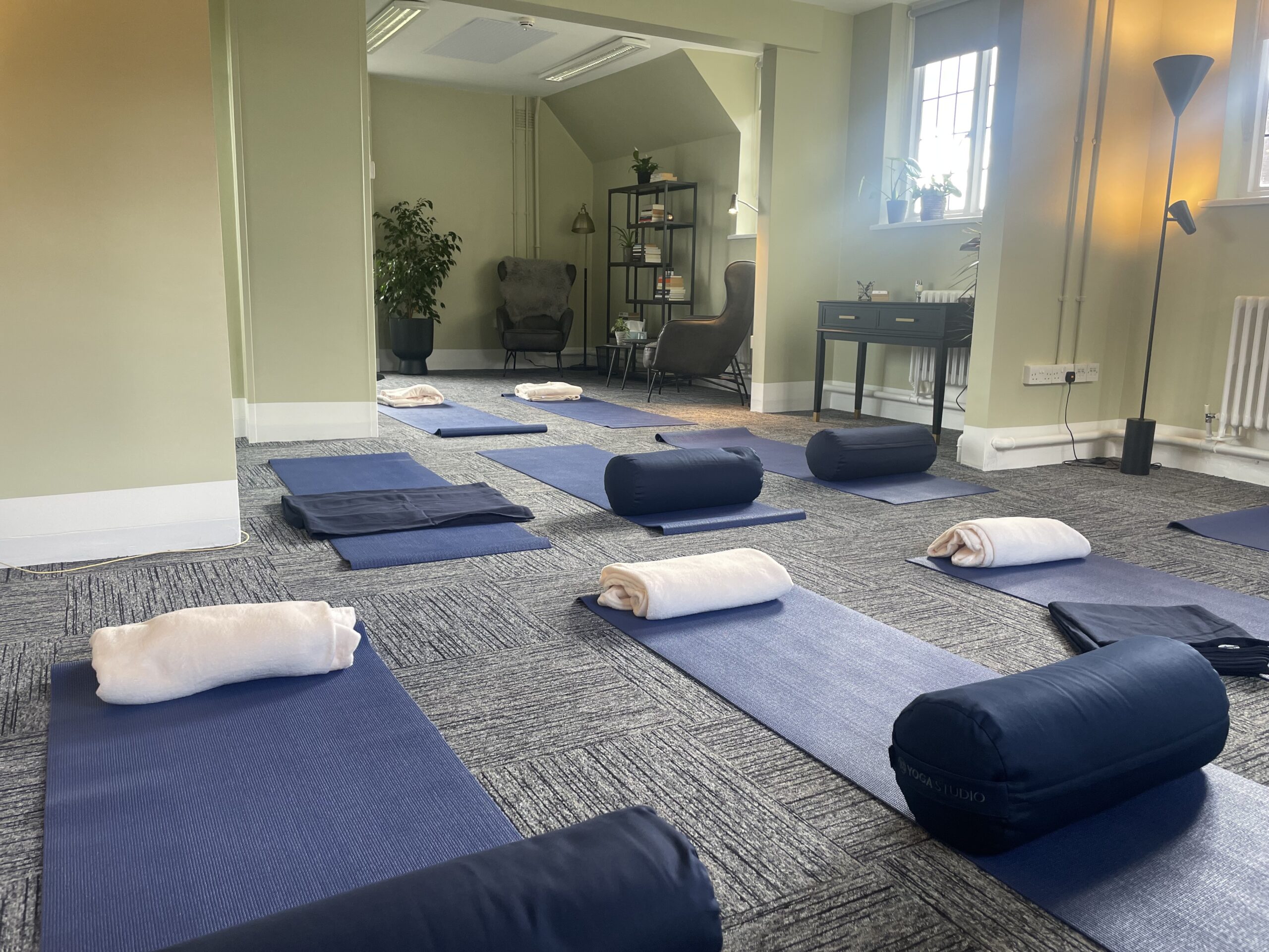 The Studio in Reading RG1 set up for yoga or meditation.