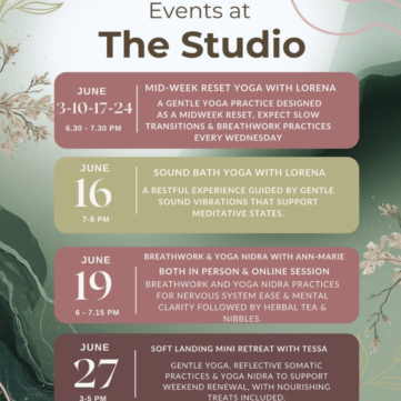 June Events at the Studio Reading